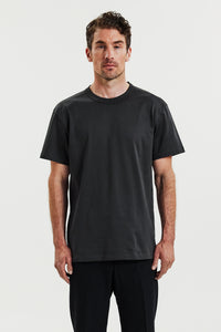 Crew-neck Pima Charcoal