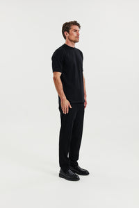 High Neck Tee Black