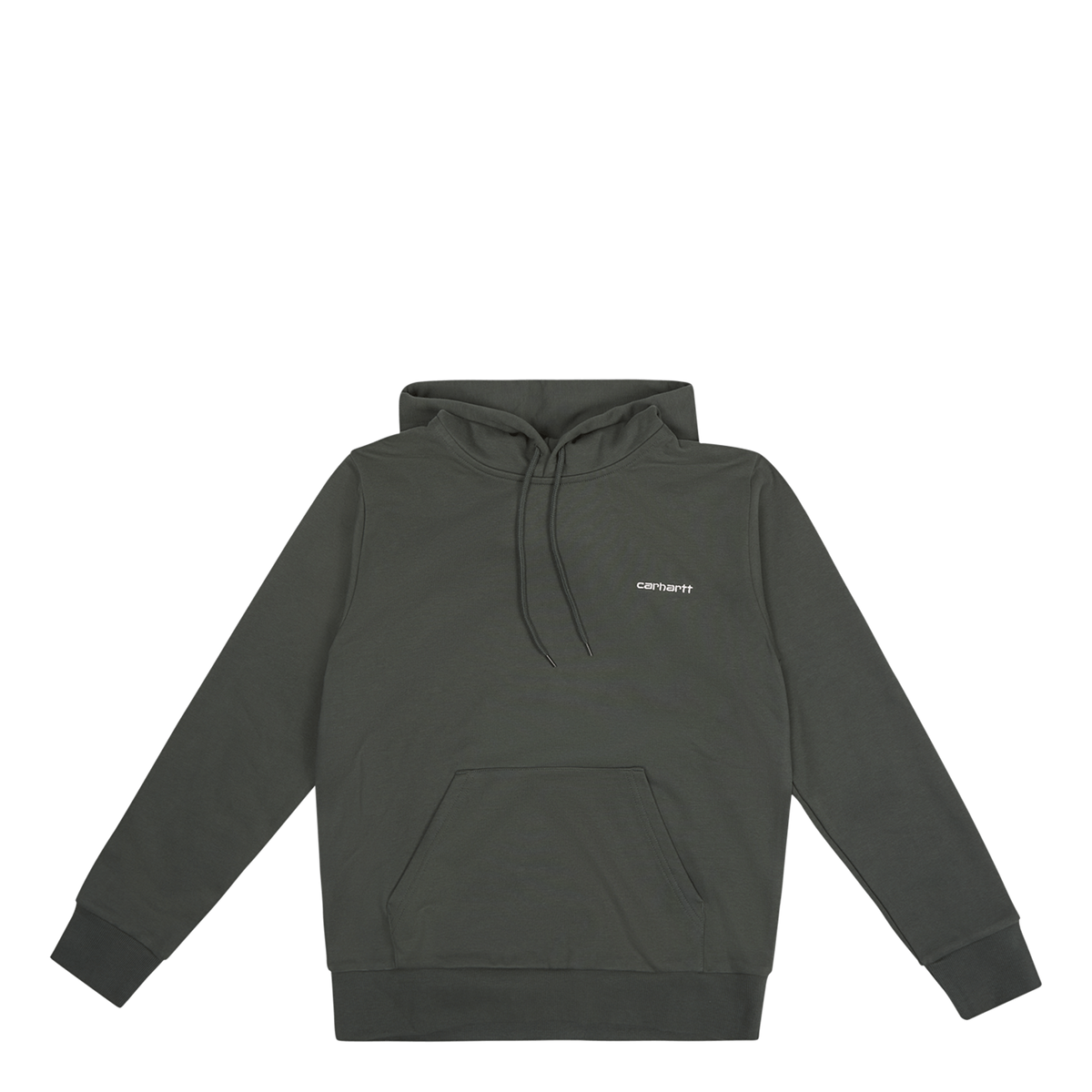 Hooded Script Embroidery Sweat Hemlock