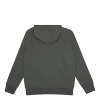 Hooded Script Embroidery Sweat Hemlock