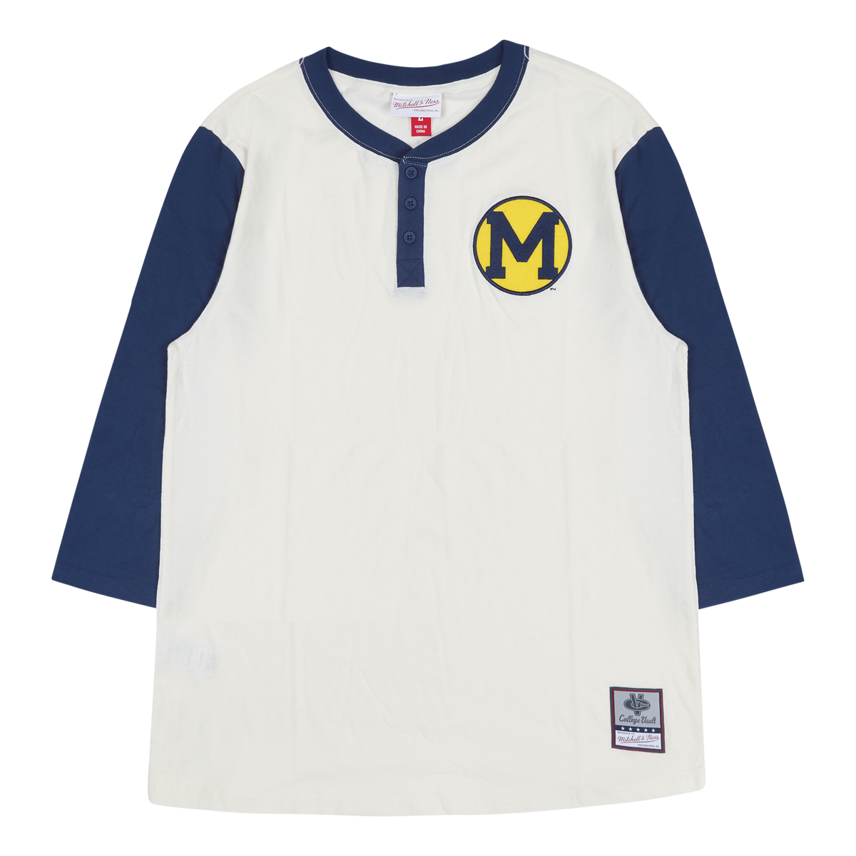 Michigan Icon Henley Cream