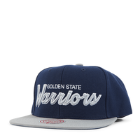 Warriors Navy Spirit Script Snapback