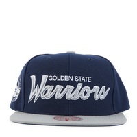 Warriors Navy Spirit Script Snapback