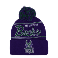 Bucks Script Pom Beanie HWC