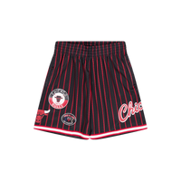 M&n City Collection Mesh Short Black/red