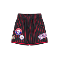 M&n City Collection Mesh Short Black/red