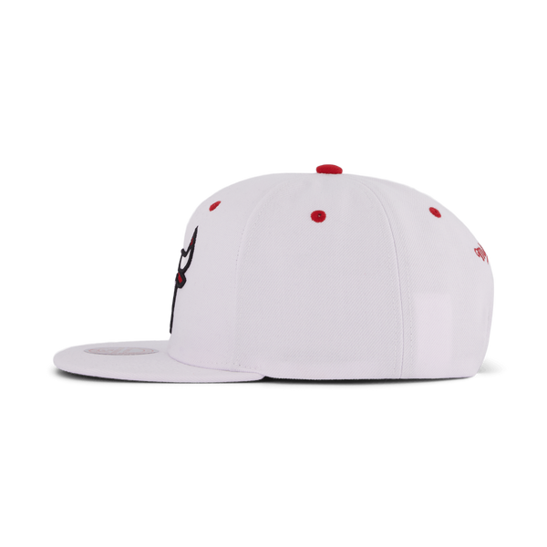 Bulls White Team Color Snapback
