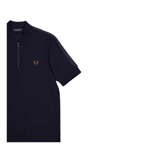 Fred Perry Bomber Half Zip Polo 608