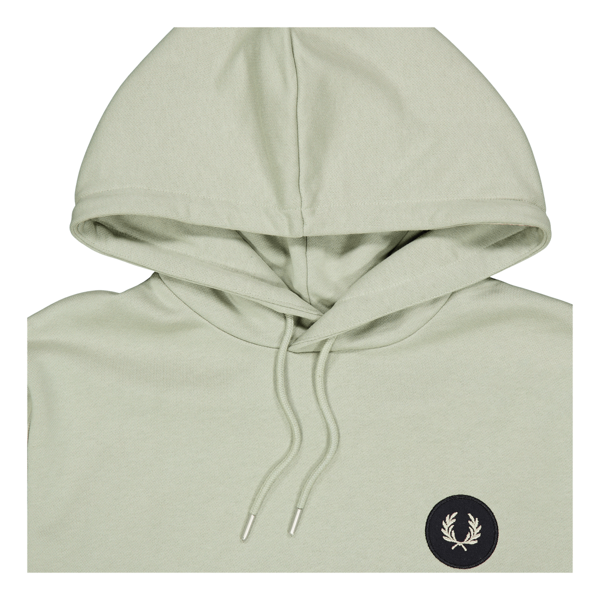 Fred Perry Badge Hooded Sweatshirt M37 Seagrass
