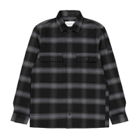 Twill Fleece Check Overshirt Beh