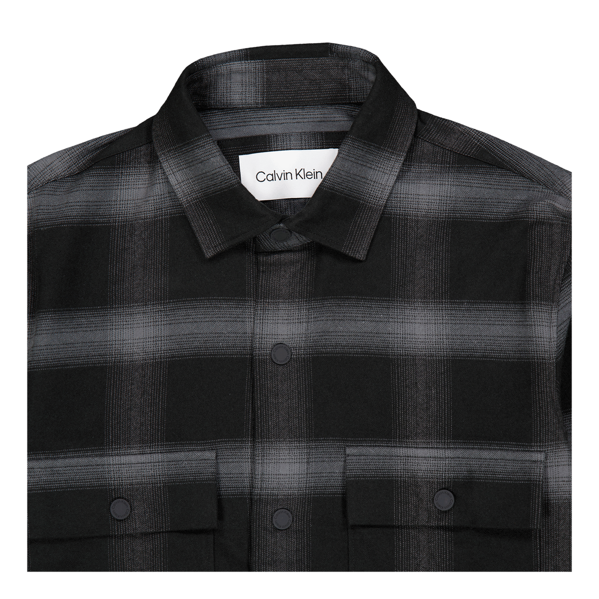 Twill Fleece Check Overshirt Beh