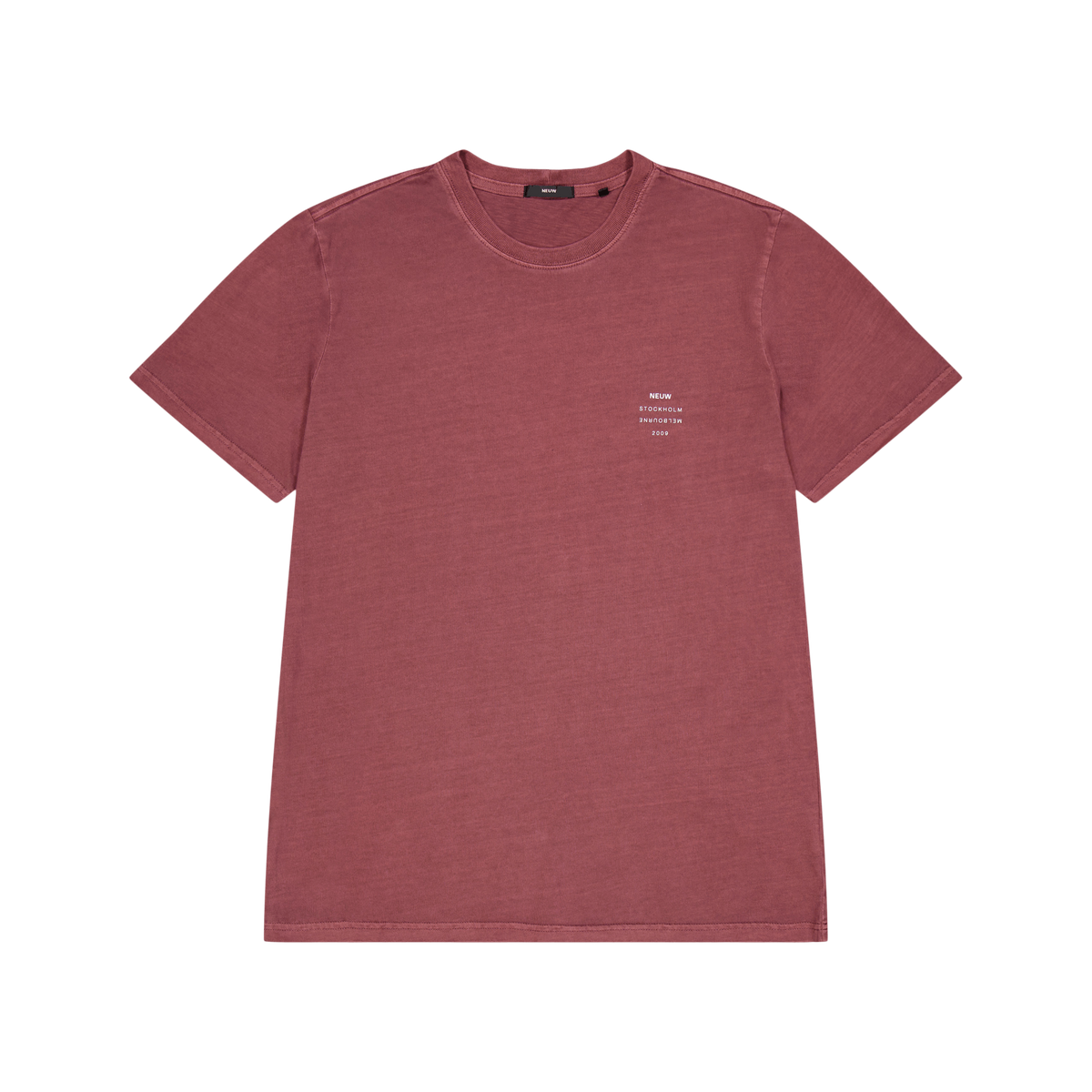 Organic Neuw Band Tee Oxblood
