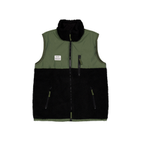 Panel Fleece Vest Zip 990