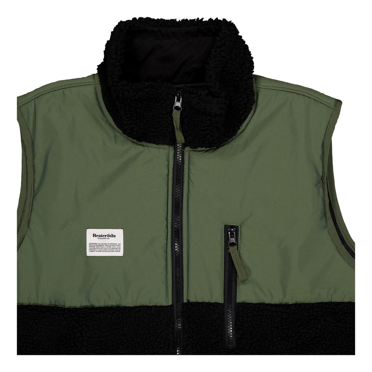 Panel Fleece Vest Zip 990