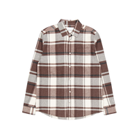 Les Deux Jeremy Flannel Shirt Dusty Teak
