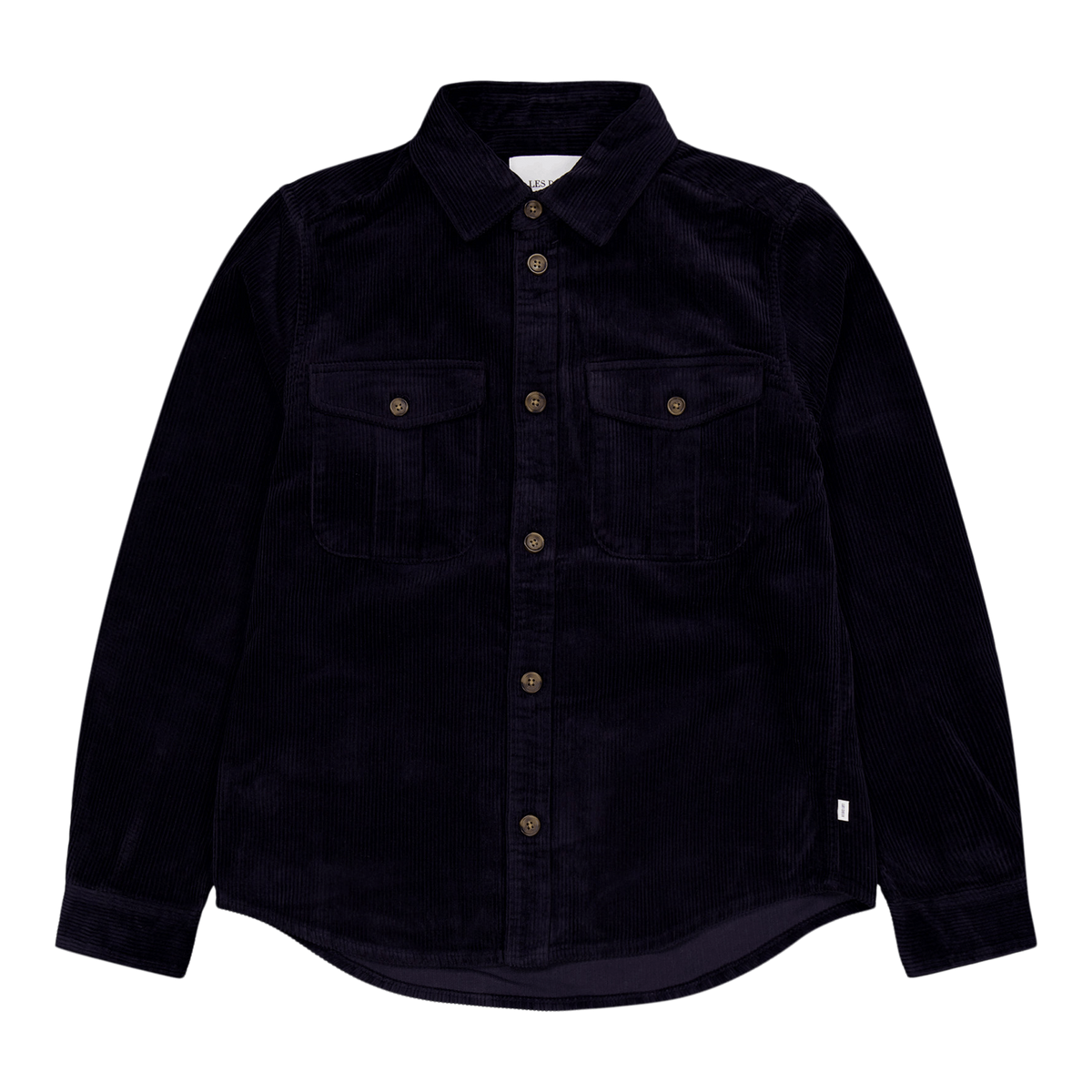 Les Deux Kody Heavy Corduroy Overshirt Dark