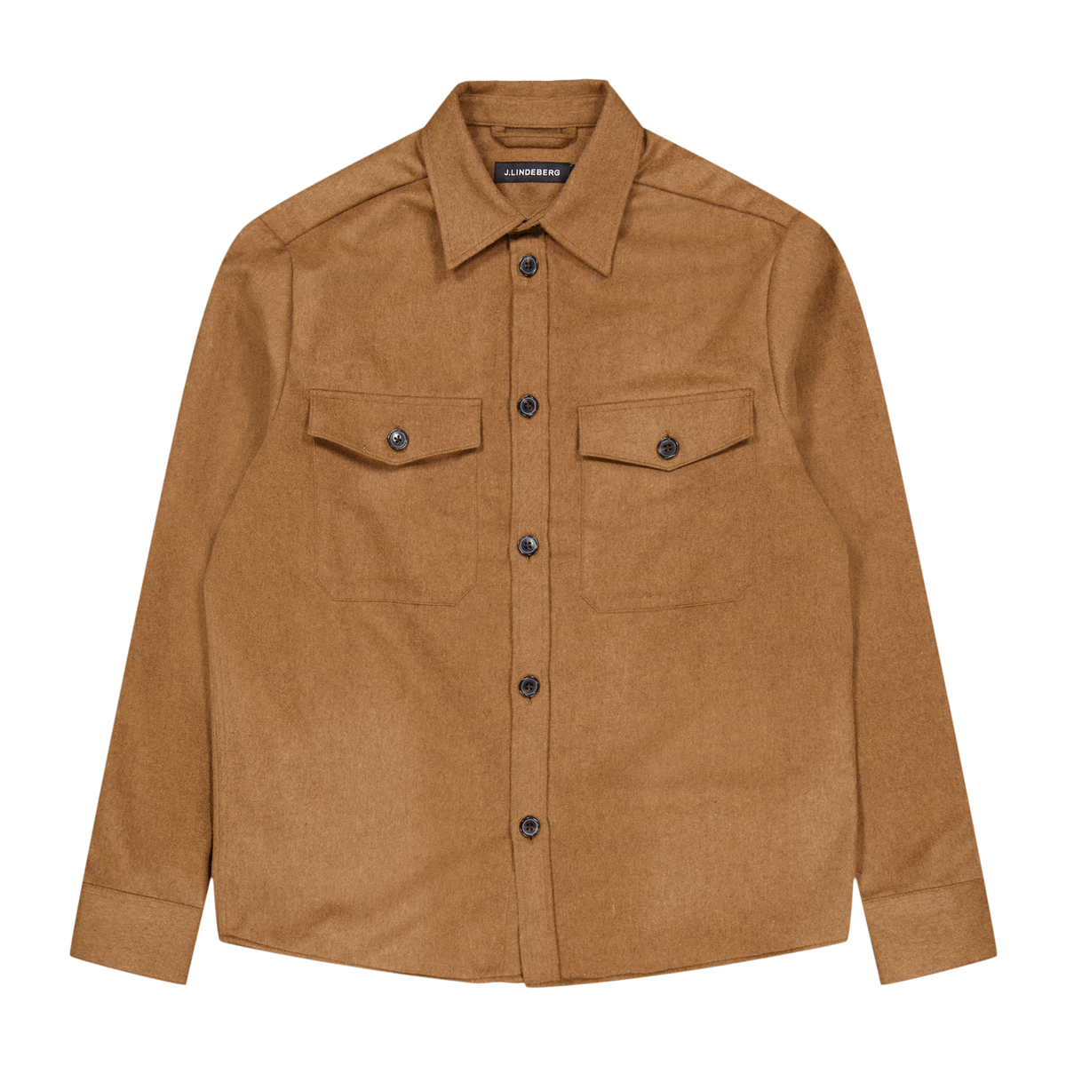 J.Lindeberg Flat Wool Overshirt E144 Chipmunk