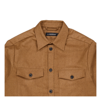J.Lindeberg Flat Wool Overshirt E144 Chipmunk