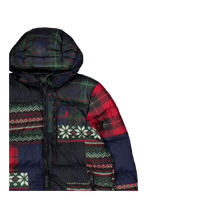 Polo Ralph Lauren Printed Water-Repellent Down Jacket Patchwork Print