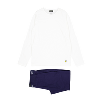 Lyle & Scott S/j Long Sleeve Tee And Cuffed 9711