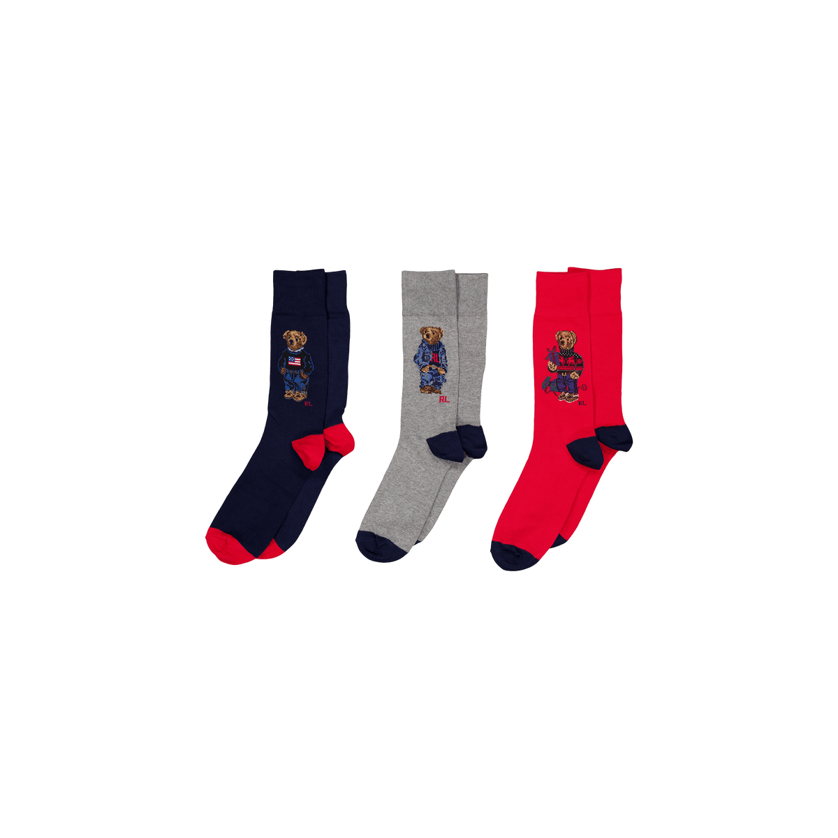 Polo Ralph Lauren 4-pack Giftbox Bear Socks 001 Gb 3 Bears