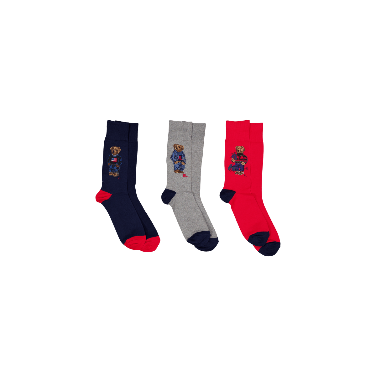 Polo Ralph Lauren 4-pack Giftbox Bear Socks 001 Gb 3 Bears