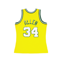 Supersonics Swingman Jersey Al Yellow