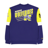 Wolverines All Over Crew 3.0 Navy