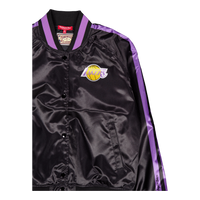 Lakers Womens Raglan Satin Jac Black