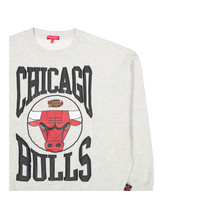 Bulls Womens Logo Lt Crew 3.0 Grey Heather