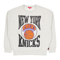 Knicks Womens Logo Lt Crew 3.0 Grey Heather