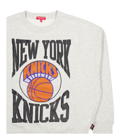 Knicks Womens Logo Lt Crew 3.0 Grey Heather