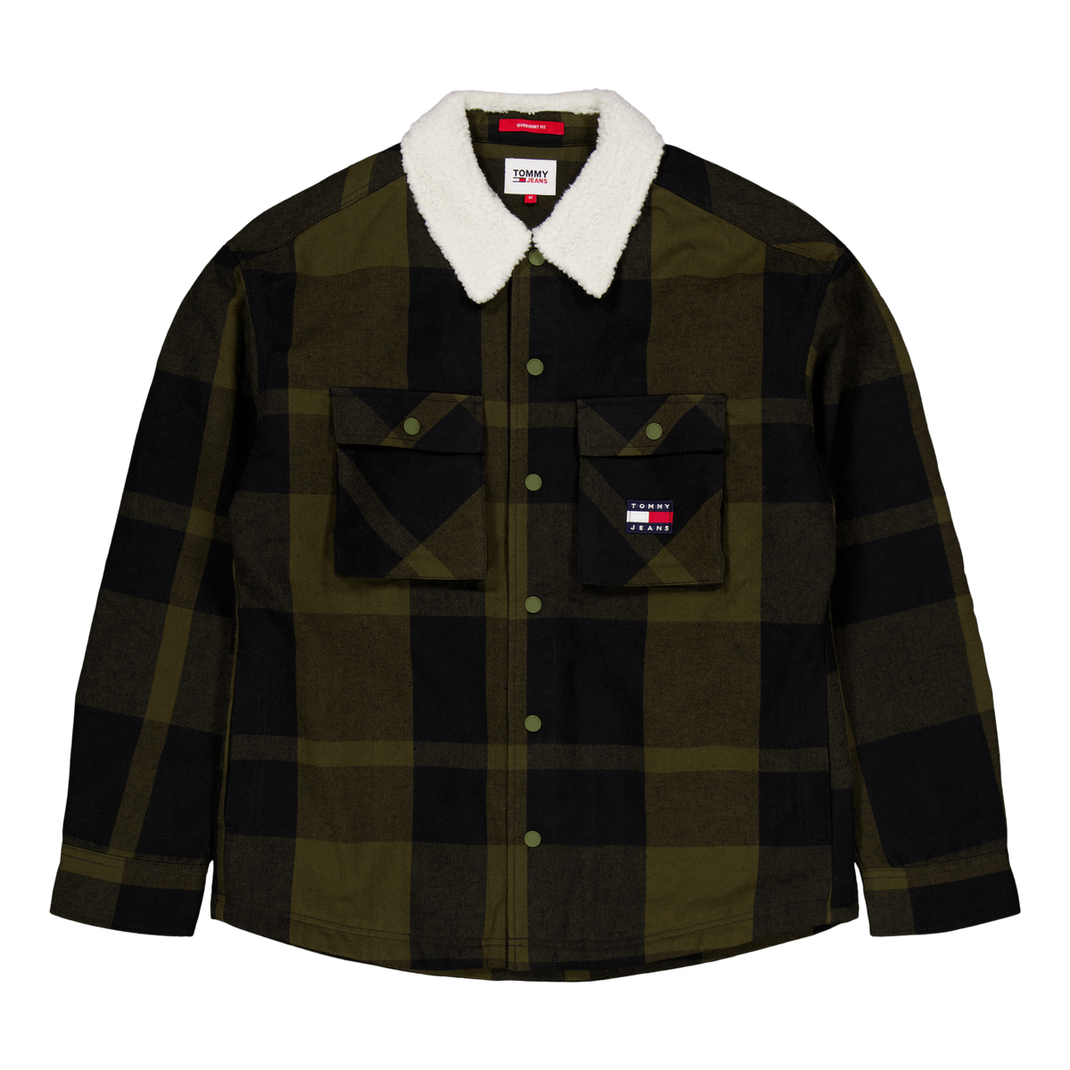 Tjm Check Sherpa Lined Overshi Mr1 - Drab