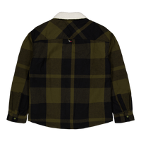 Tjm Check Sherpa Lined Overshi Mr1 - Drab