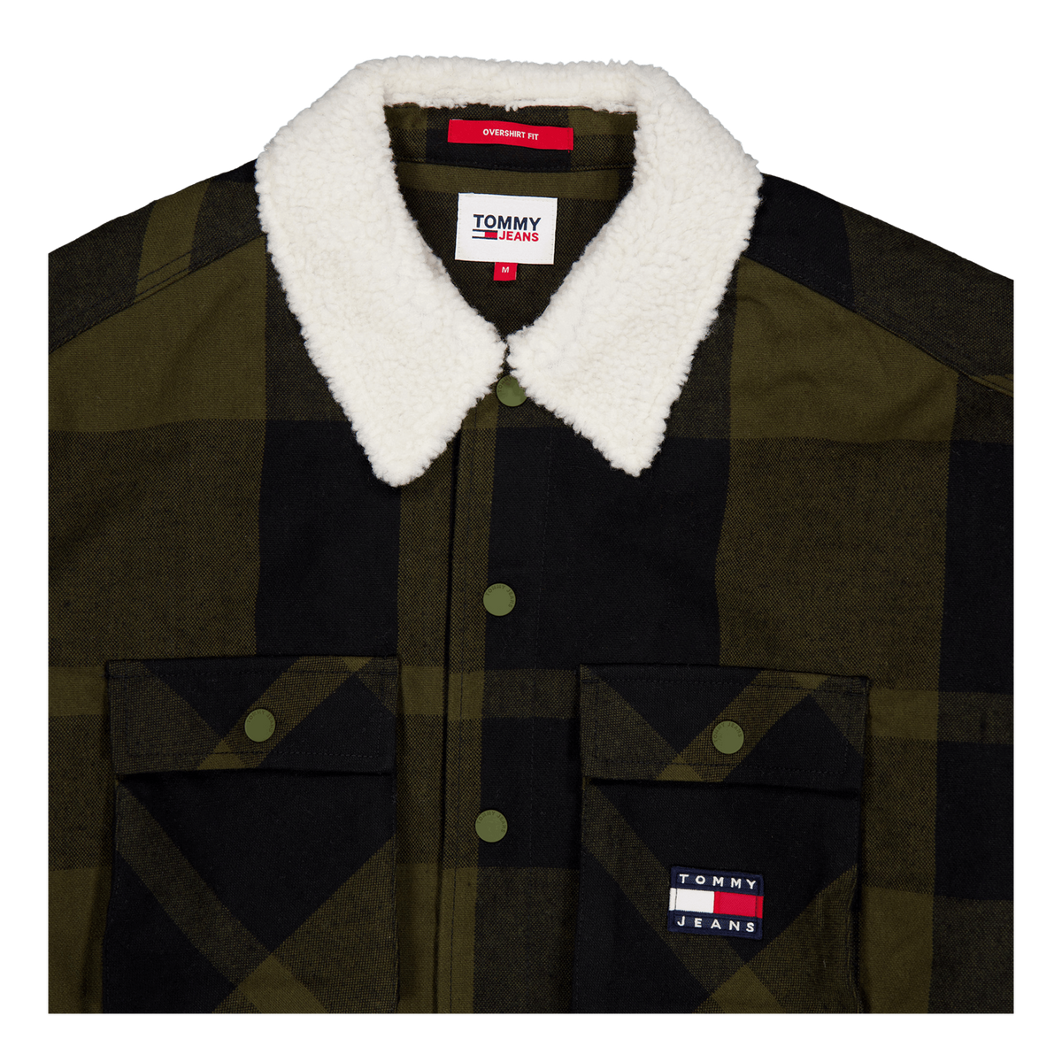 Tjm Check Sherpa Lined Overshi Mr1 - Drab