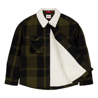 Tjm Check Sherpa Lined Overshi Mr1 - Drab