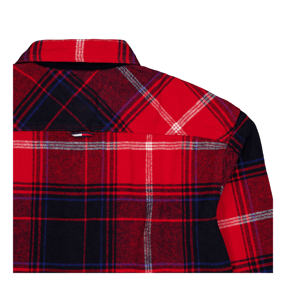 Tjm Brushed Check Overshirt Xnl - Deep Crimson Check