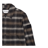 Calvin Klein Flannel Overcheck Overshirt Beh