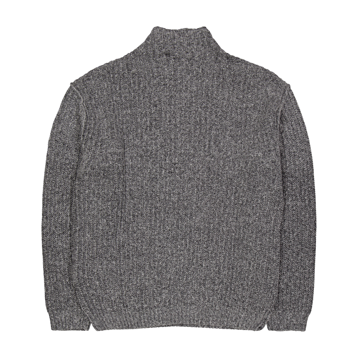 Calvin Klein Half Cardigan Mock Neck Sweat Beh