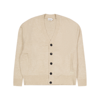 Calvin Klein Wool-blend Boucle Cardigan Pb5 - Fog