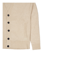 Calvin Klein Wool-blend Boucle Cardigan Pb5 - Fog