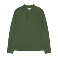 Calvin Klein Merino Polo Sweater Llp - Thyme