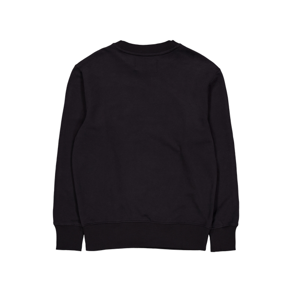 Woven Tab Crew Neck Beh