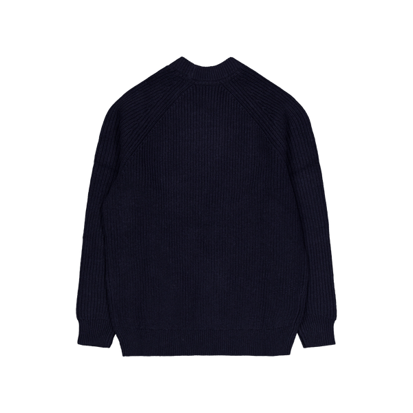 Lyle & Scott Shaker Stitch Mock Neck Jumper Z271 Dark