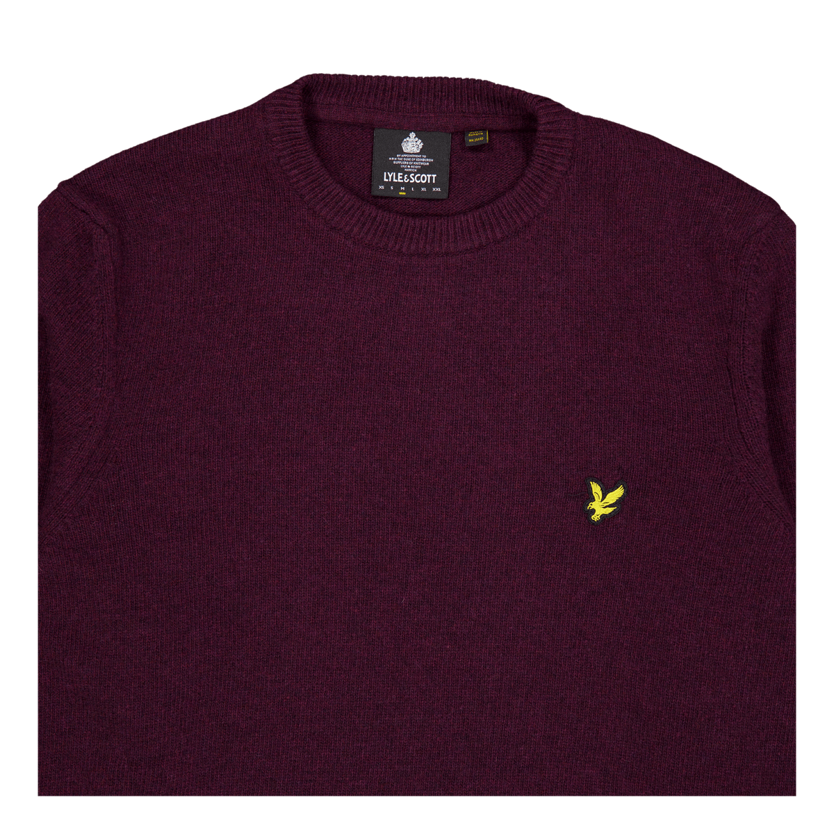 Lyle & Scott Crew Neck Lambswool Blend Jump Z638  Marl