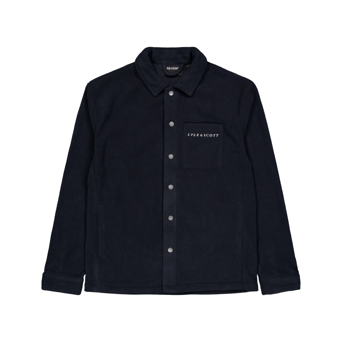 Embroidered Fleece Overshirt Z271 Dark