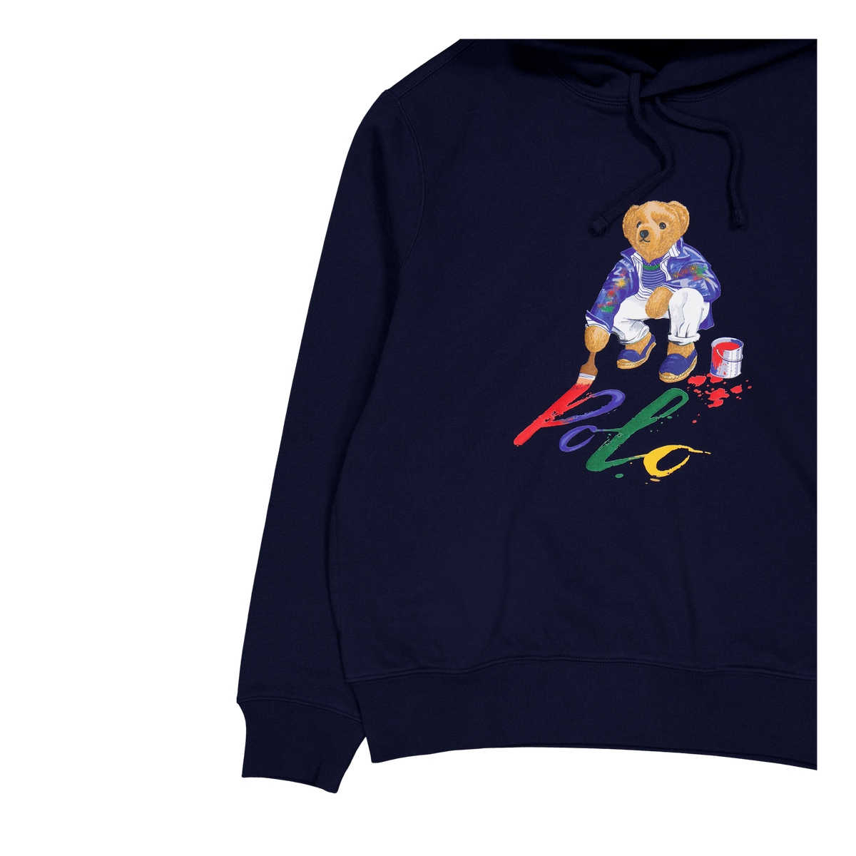 Polo Ralph Lauren Graphic Fleece Hoodie Cr23 Cruise  Paint Bear