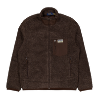 Polo Ralph Lauren Bonded Hi-pile Fullzip Jacket Dark Beech Marl