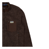 Polo Ralph Lauren Bonded Hi-pile Fullzip Jacket Dark Beech Marl