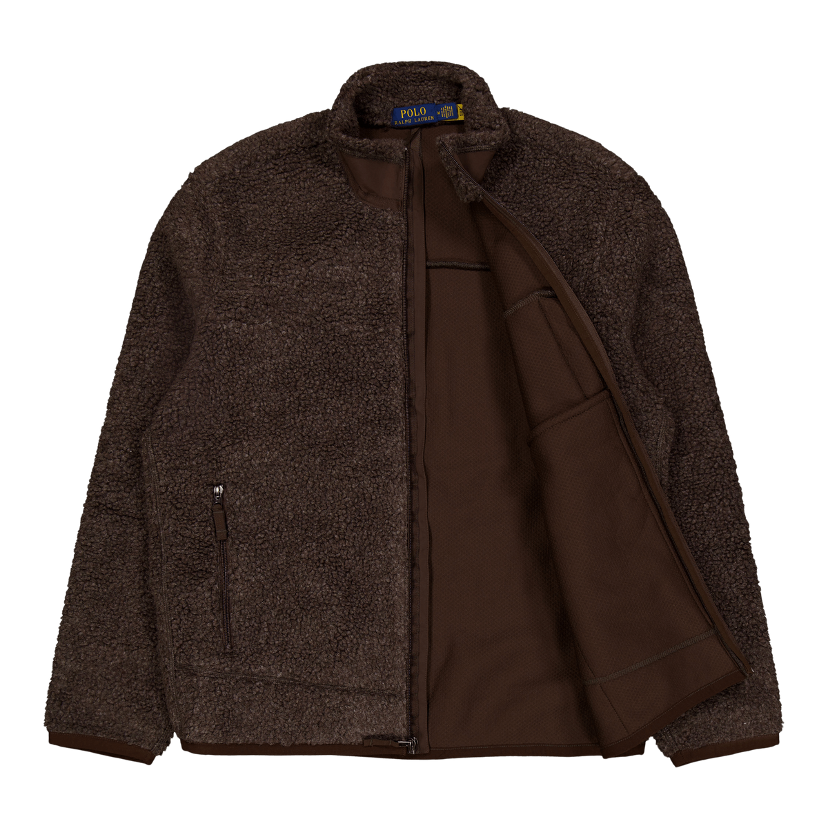 Polo Ralph Lauren Bonded Hi-pile Fullzip Jacket Dark Beech Marl